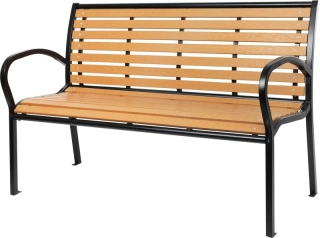 Lavička zahradní KIMBRA, 120 x 41 x 82 cm