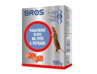 BROS parafínové bloky na myši a potkany 100 g